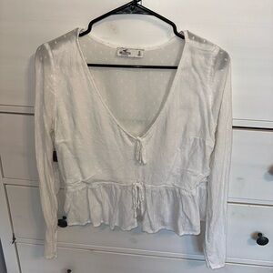 Hi lister polka dot blouse